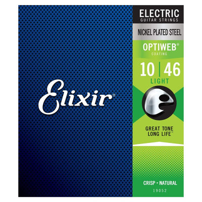 Elixir - 10-46 Electric Nickel Plated Steel with OPTIWEB Coating - Light 19052