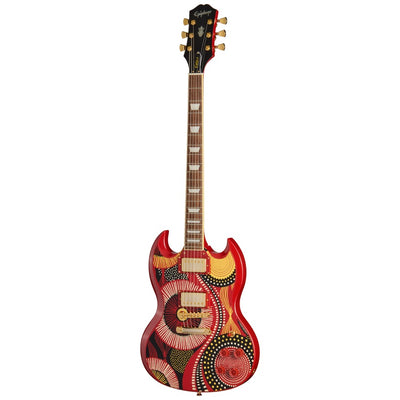 Epiphone - Fatoumata Diawara SG - Ember Red with Malian Graphic #EIFDSGMGH1