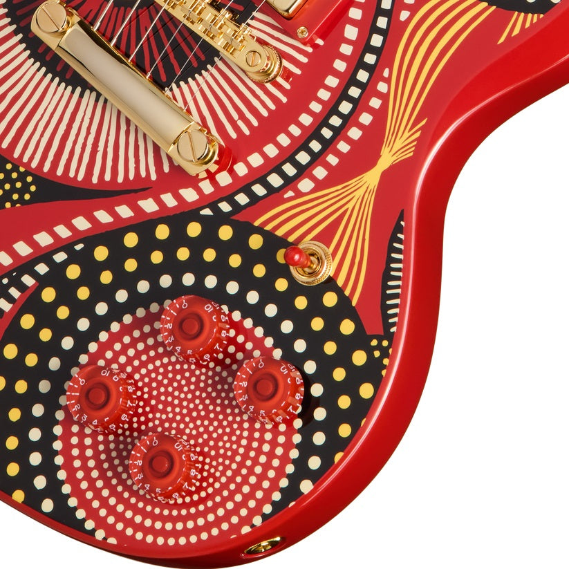 Epiphone - Fatoumata Diawara SG - Ember Red with Malian Graphic #EIFDSGMGH1 — 8