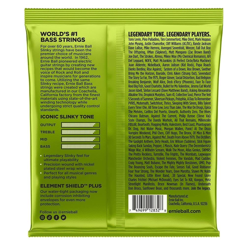 Ernie Ball - 50-105 Regular Slinky Nickel Wound Electric Bass Strings #P02832
