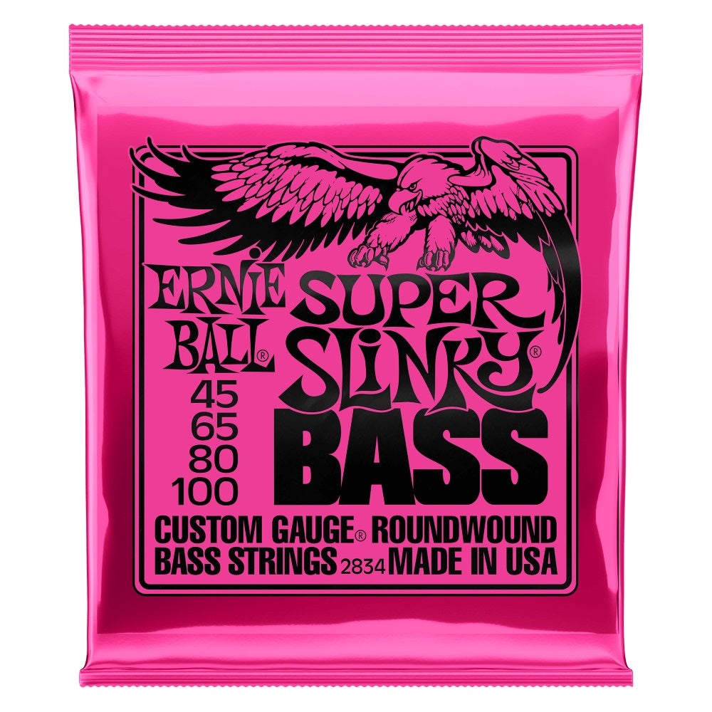 Ernie Ball - 45-100 Super Slinky Nickel Wound Electric Bass Strings #P02834