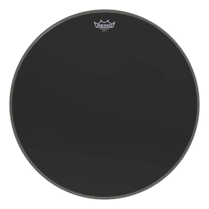 Remo - 22" Ambassador Ebony Bass Drum Head #ES-1022-00