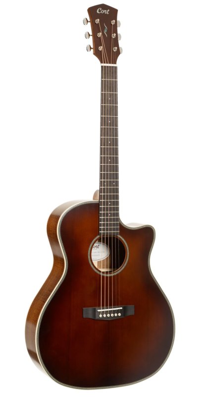 Cort - Cort Essence ESSENCE-GA4 Brown Burst Semi Gloss Acoustic Guitar #ES-GA4-SP-BRSG