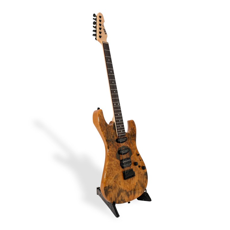 ESP - Snapper-CTM Buckeye Burl Electric Guitar with Case, Natural #ESNAPCTMRBUCKBNTL