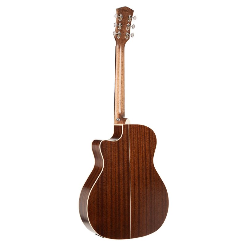 Cort - Essence Series Grand Auditorium Acoustic Guitar, Black Top Semi Gloss #ESSENCE-GA4-BTSG