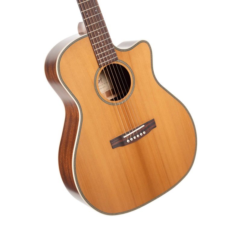Cort - Essence Series Grand Auditorium Acoustic Guitar, Natural Semi Gloss #ESSENCE-GA4-NSG