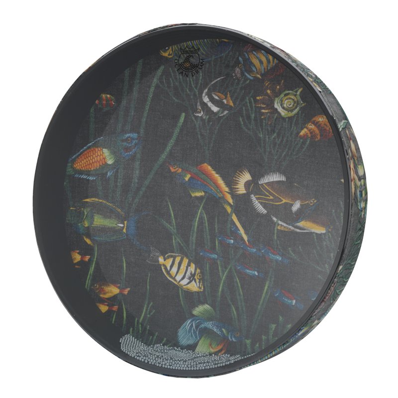 Remo - Ocean Drum - 2.5 X 16 Inch, Fish Graphic #ET-0216-10