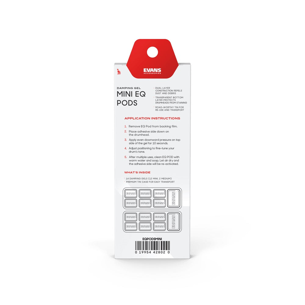Evans - Mini EQ Pods Drum Damper Gels