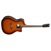 Cort - Performance Acoustic-Electric Guitar with Solid Spruce Top, Walnut Sunburst #EXOTIC-GA-WALNUT-SS