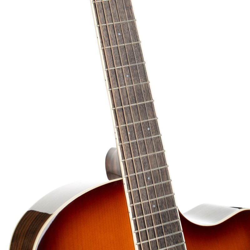 Cort - Performance Acoustic-Electric Guitar with Solid Spruce Top, Walnut Sunburst #EXOTIC-GA-WALNUT-SS
