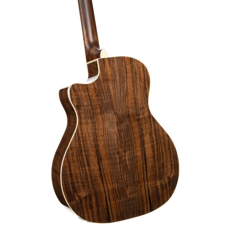 Cort - Performance Acoustic-Electric Guitar with Solid Spruce Top, Walnut Sunburst #EXOTIC-GA-WALNUT-SS
