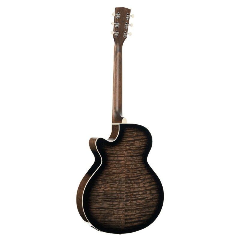 Cort - Performance Acoustic-Electric Guitar with Solid Spruce Top, Ash Black #EXOTIC-SFX-ASH-BK