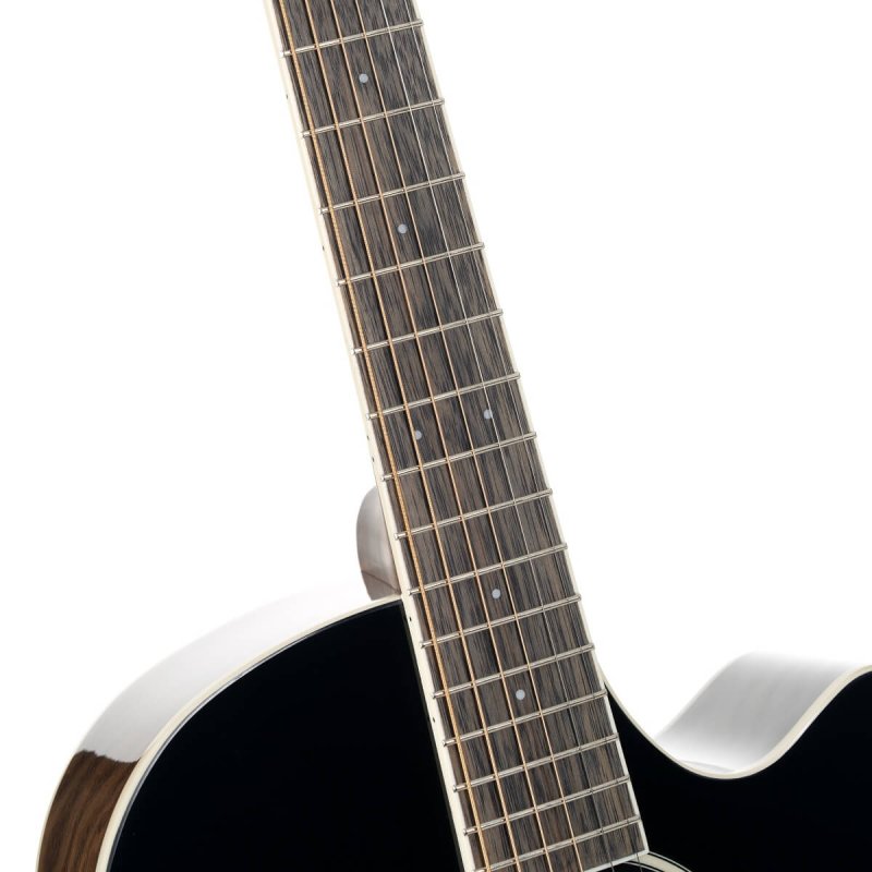 Cort - Performance Acoustic-Electric Guitar with Solid Spruce Top, Ash Black #EXOTIC-SFX-ASH-BK