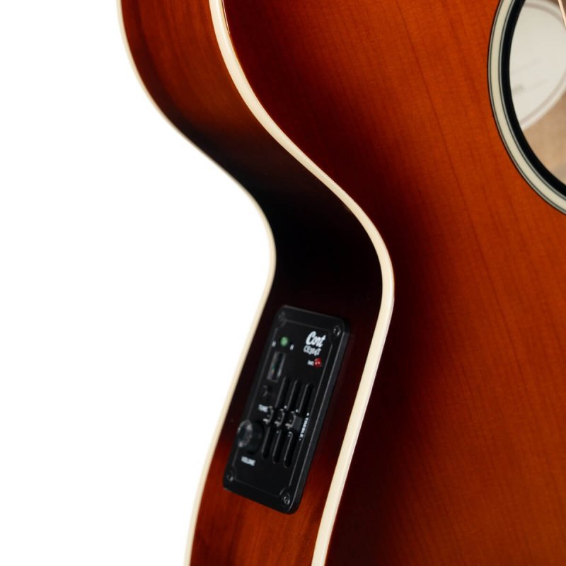 Cort - Performance Acoustic-Electric Guitar with Solid Spruce Top, Sunburst #EXOTIC-SFX-MYRTLE-SS