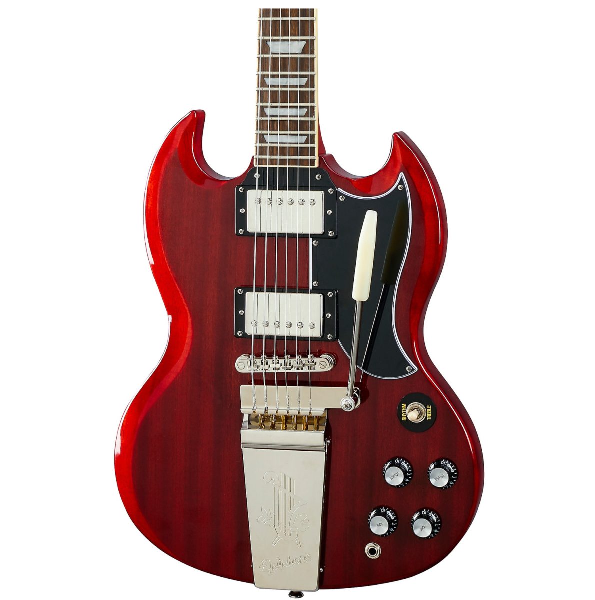 Epiphone 1961 SG Standard with Maestro Trem - Vintage Cherry - EISS61MVCNH-front2