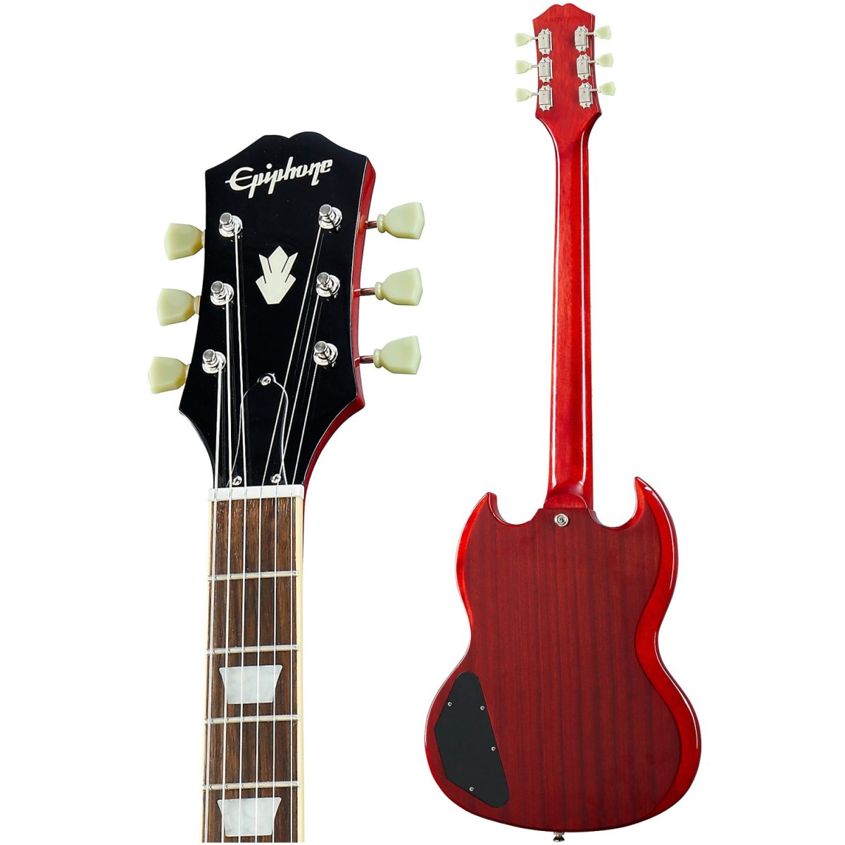 Epiphone 1961 SG Standard with Maestro Trem - Vintage Cherry - EISS61MVCNH-neck