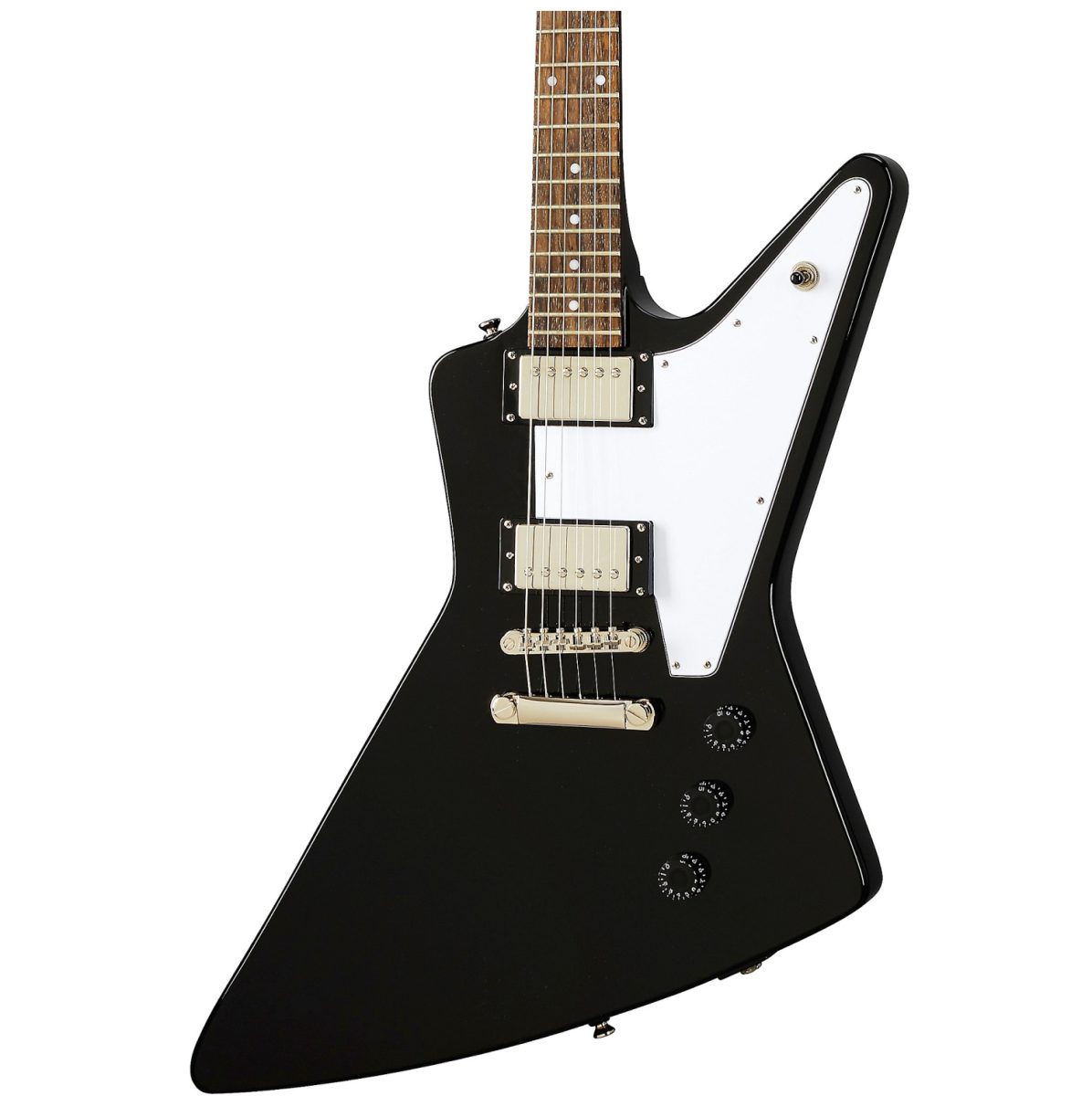 Epiphone Explorer - Ebony - EIXPEBNH-front2