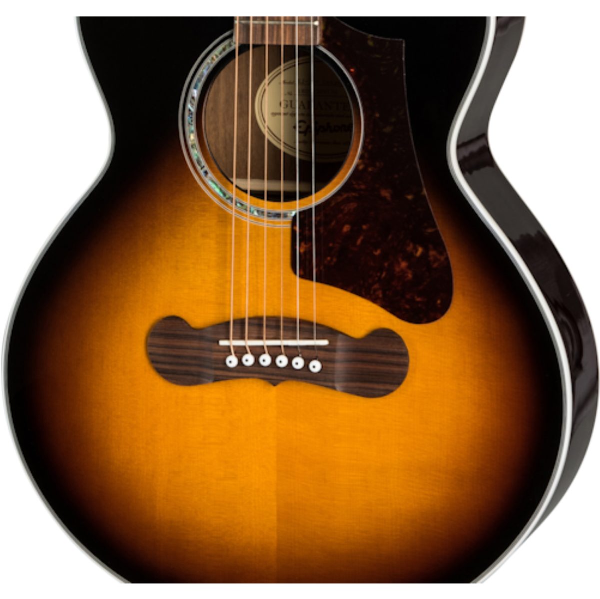 Epiphone J-200 EC Studio Parlor - Vintage Sunburst - MJ200CEVSGH-front2