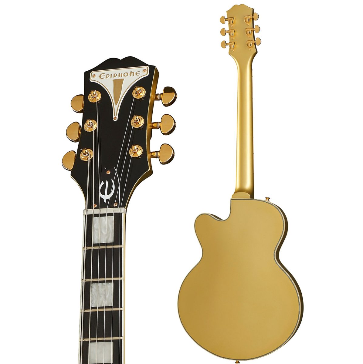 Epiphone Uptown Kat ES - Emerald Green - ETUKEGGH-neck