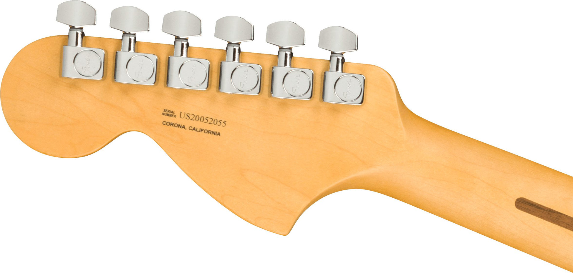 Fender AM PRO II TELE DLX RW 3TSB back head