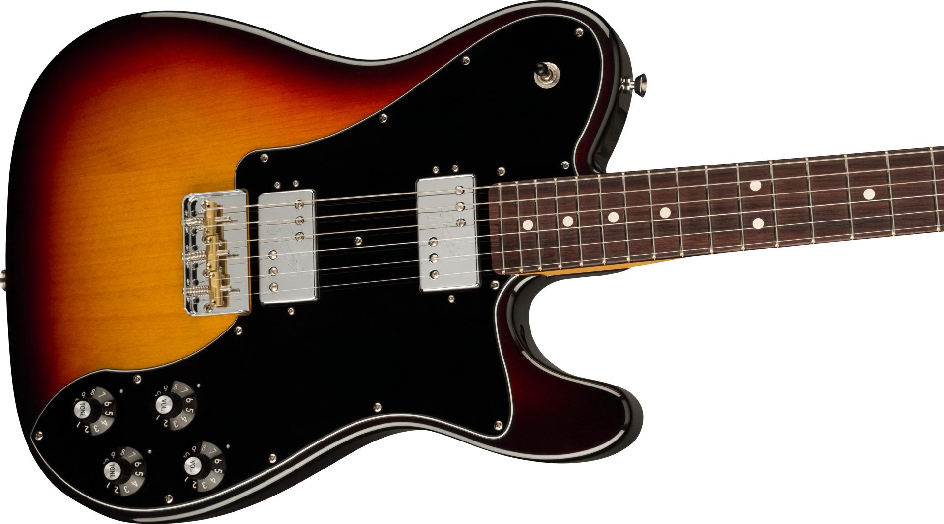 Fender AM PRO II TELE DLX RW 3TSB body 2