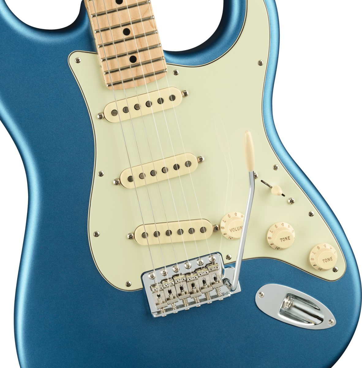 Fender American Performer Stratocaster®, Maple Fingerboard, Satin Lake Placid Blue - 0114912302 body