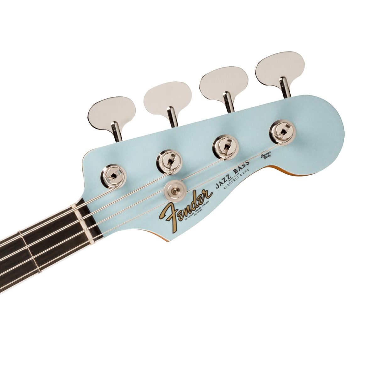 Fender - Gold Foil Jazz Bass® - Sonic Blue - 0140711372-Headstock