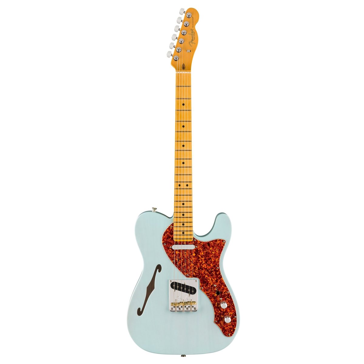 Fender - Limited Edition American Professional II Telecaster Thinline - Transparent Daphne Blue #0171022726