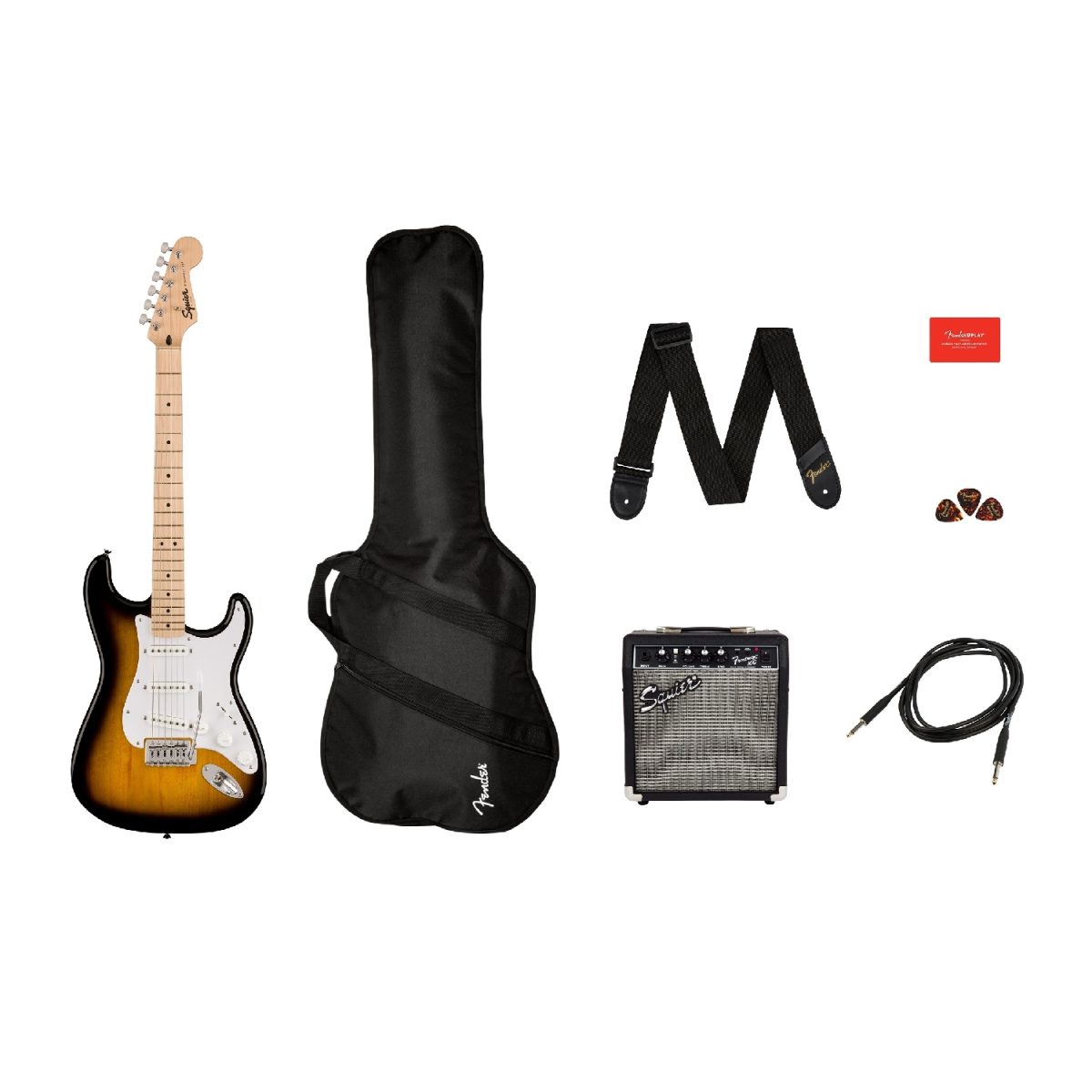 Squier - Sonic Stratocaster Pack - 2-Color Sunburst