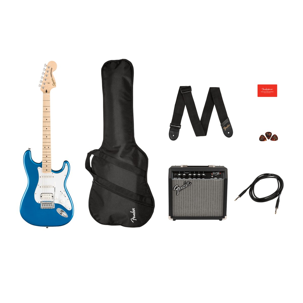 Squier PK AF STRAT HSS MN LPB 120V kit