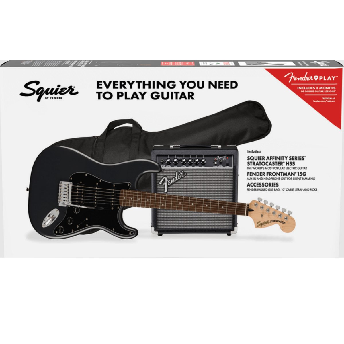 Squier PK AF STRAT HSS LRL CFM 120V