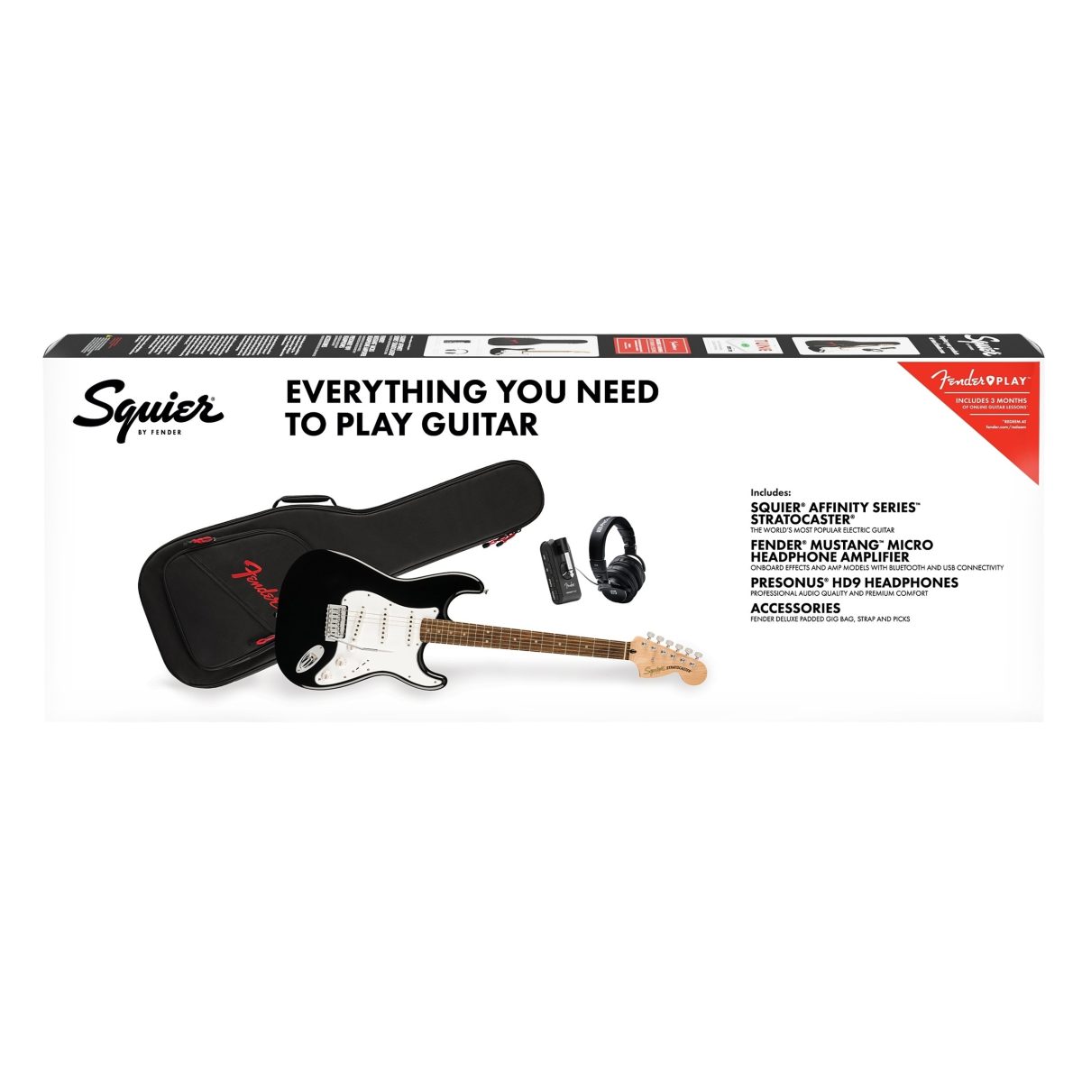 Squier - Affinity Series Stratocaster Mustang Micro Pack #0372873106