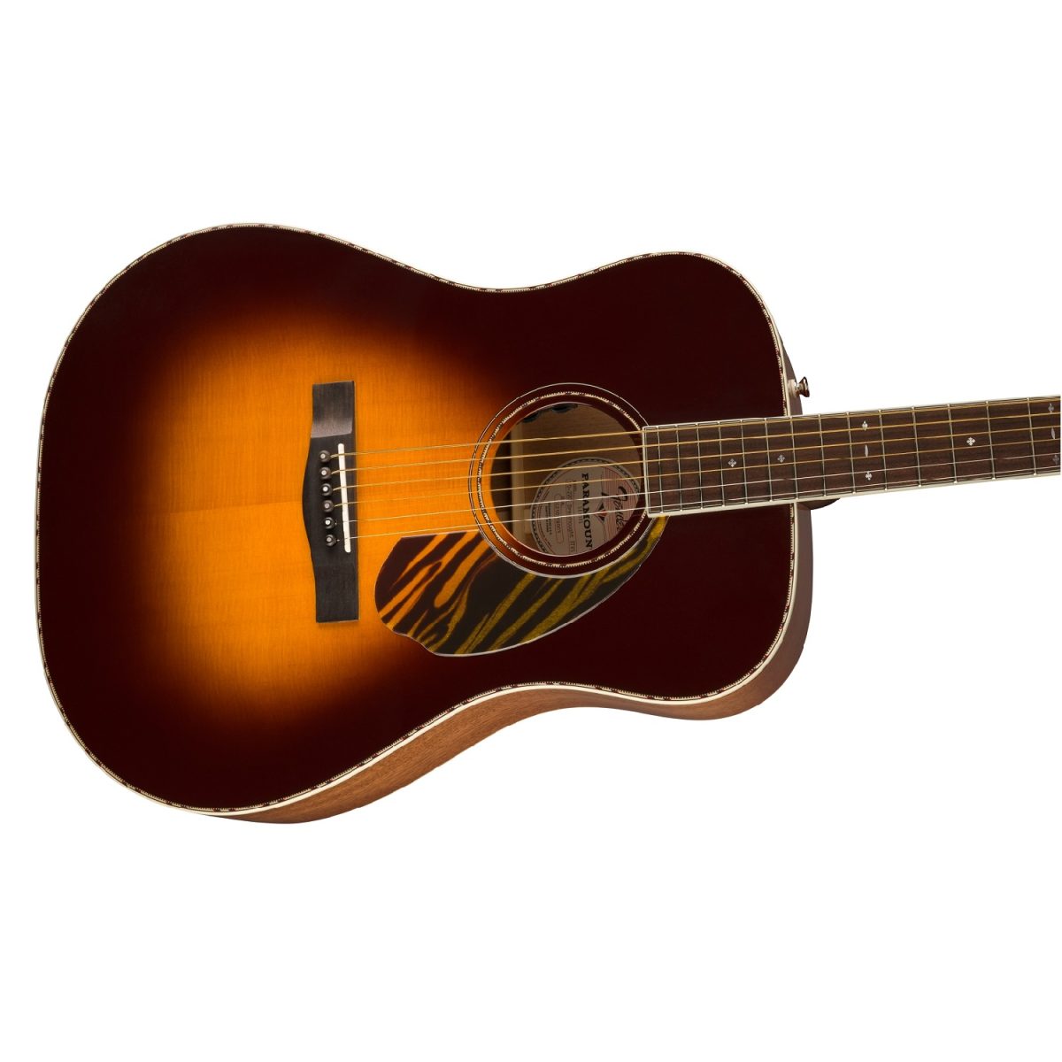 Fender - PD-220E Dreadnought, Ovangkol Fingerboard - 3 Tone Vintage Sunburst Body