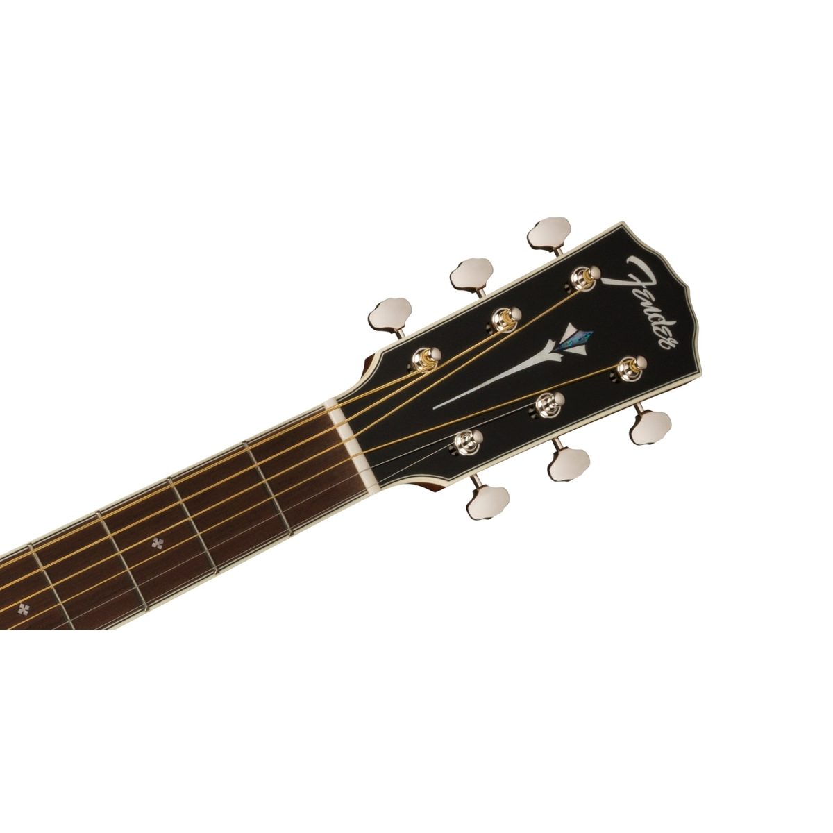 Fender - PD-220E Dreadnought, Ovangkol Fingerboard - 3 Tone Vintage Sunburst Neck