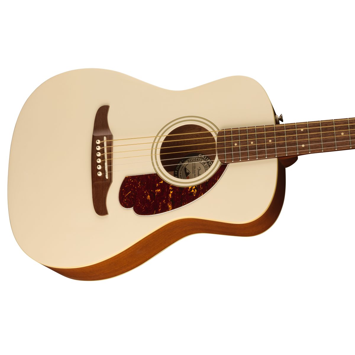 Fender - Malibu Player Acoustic-Electric Parlor - Olympic White #0970722505 — 3