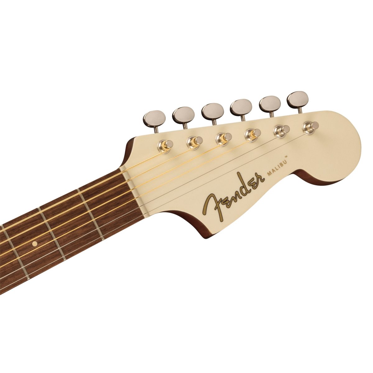 Fender - Malibu Player Acoustic-Electric Parlor - Olympic White #0970722505 — 5