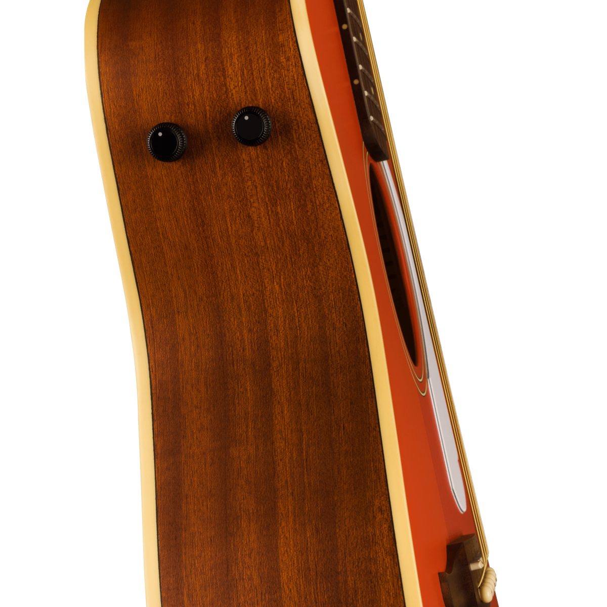 Fender - Malibu Player Acoustic-Electric Parlor - Fiesta Red #0970722540 — 4