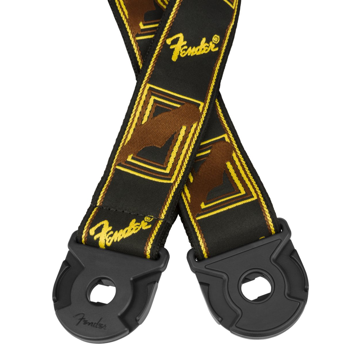 Fender - Quick Grip Locking end Straps - Brown Monogram - 0990629001 3