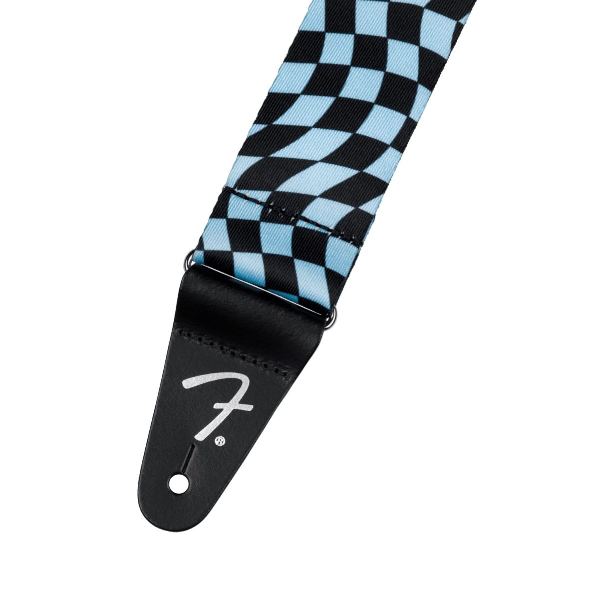 Fender - Blue Wavy Checkerboard Polyester Strap #0990637262