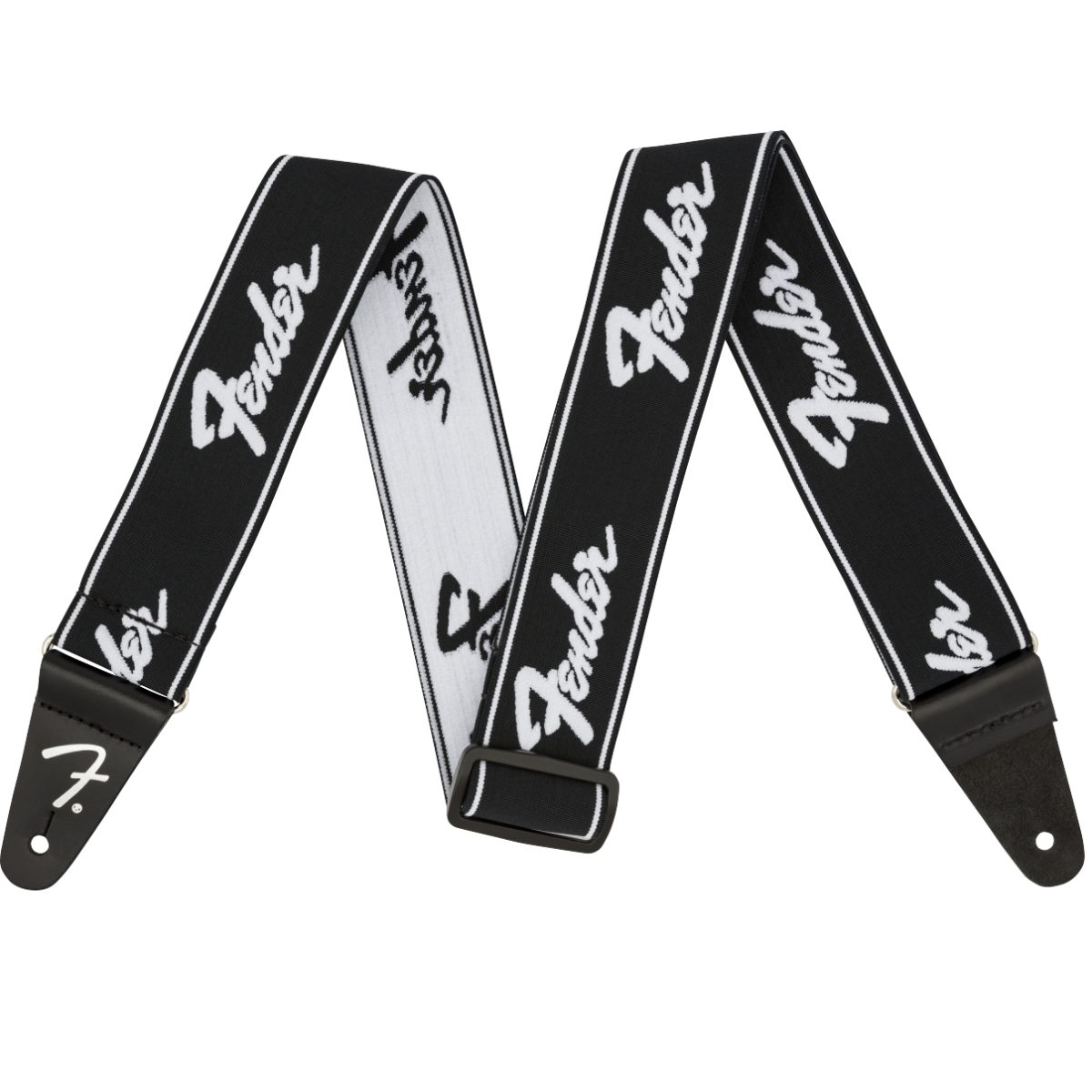Fender - 0990642074 - Weighless Runn.Logo Black/White
