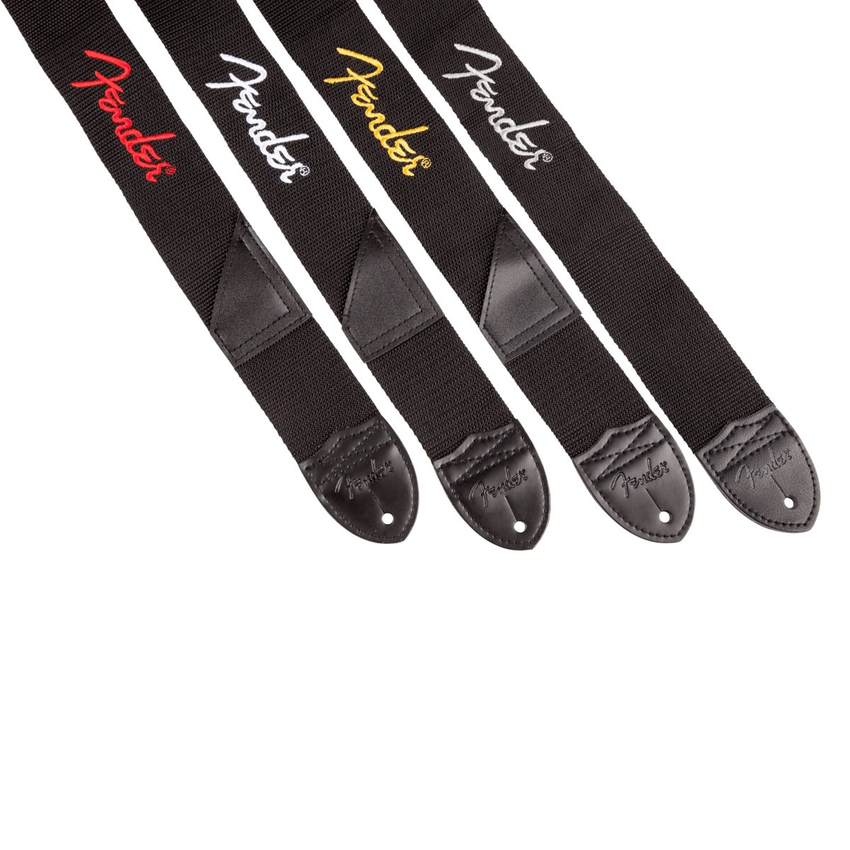 Fender - Black with Red Logo Strap #0990662015 — 3