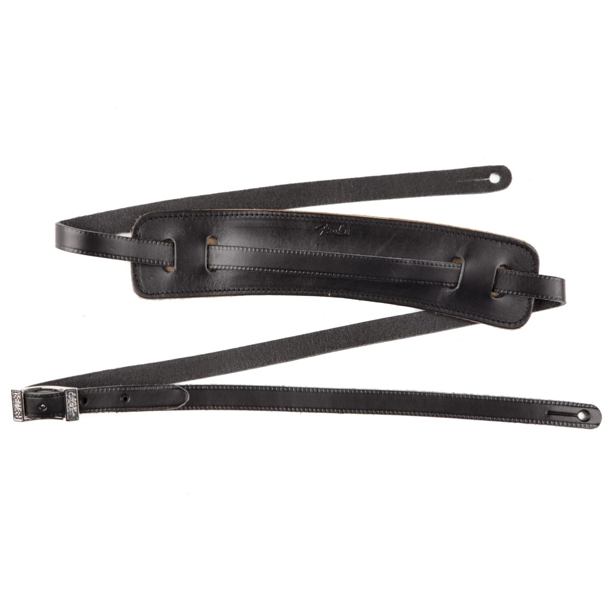 Fender - Super Deluxe Vintage-Style Straps - Black - 0990664006