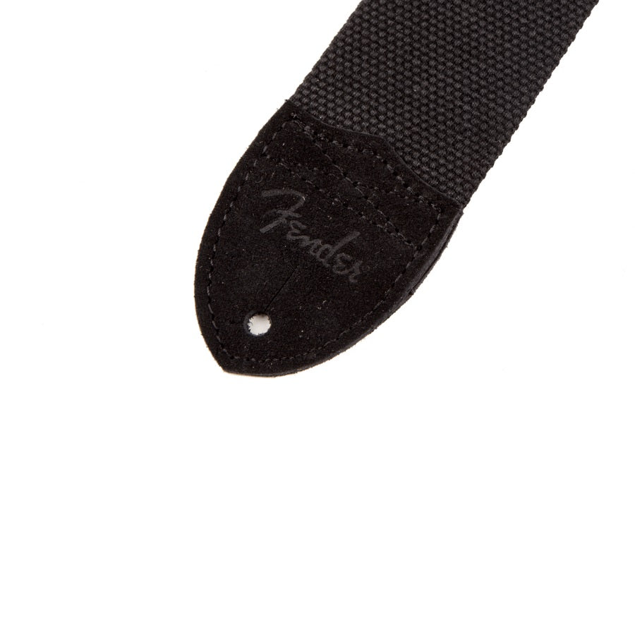 Fender - 2" Cotton/Leather strap - Black #0990667006