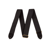 Fender - 2" Cotton/Leather strap - Black #0990667006