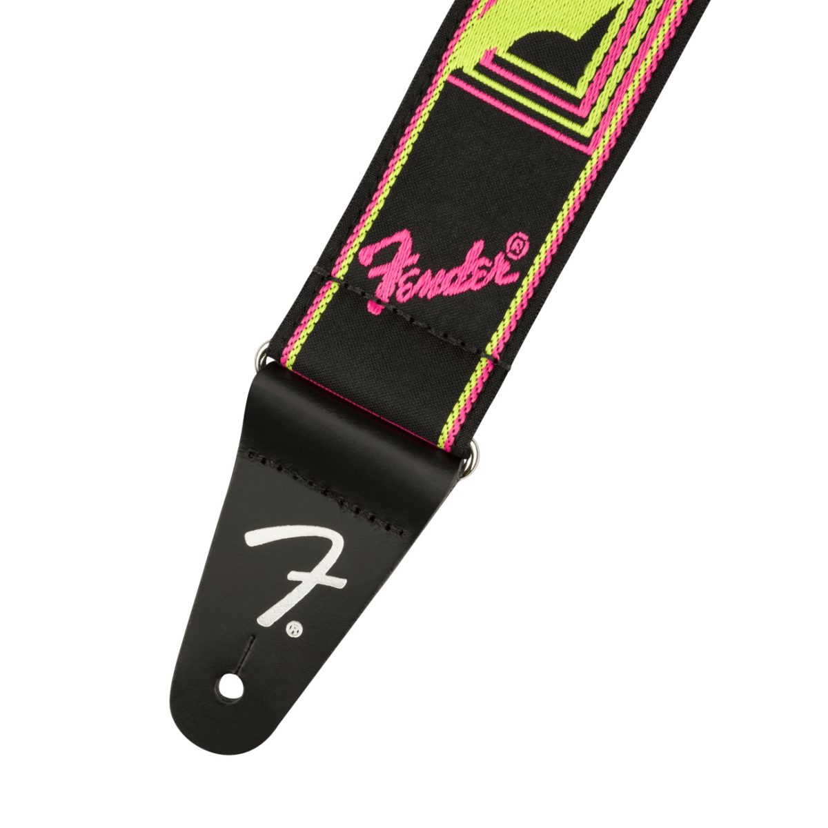 Fender - Pink and Yellow Neon Monogrammed Strap #0990681304