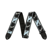 Fender - Monogrammed Strap - Black/Light Grey/Blue