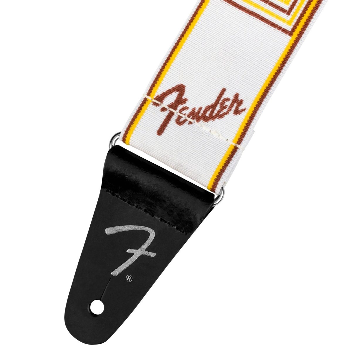 Fender - White WeighLess Monogram Strap #0990686005