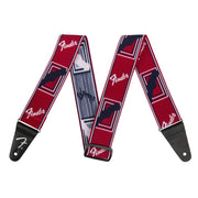 Fender - Red WeighLess Monogram Strap #0990686009