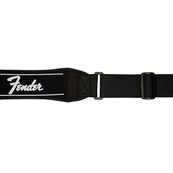 Fender - 2.5" Black Swell Neoprene Logo Strap