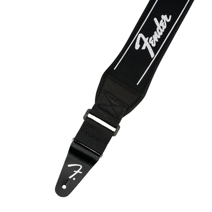 Fender - 2.5" Black Swell Neoprene Logo Strap